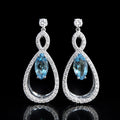 Marquise Aquamarine Drops Earrings