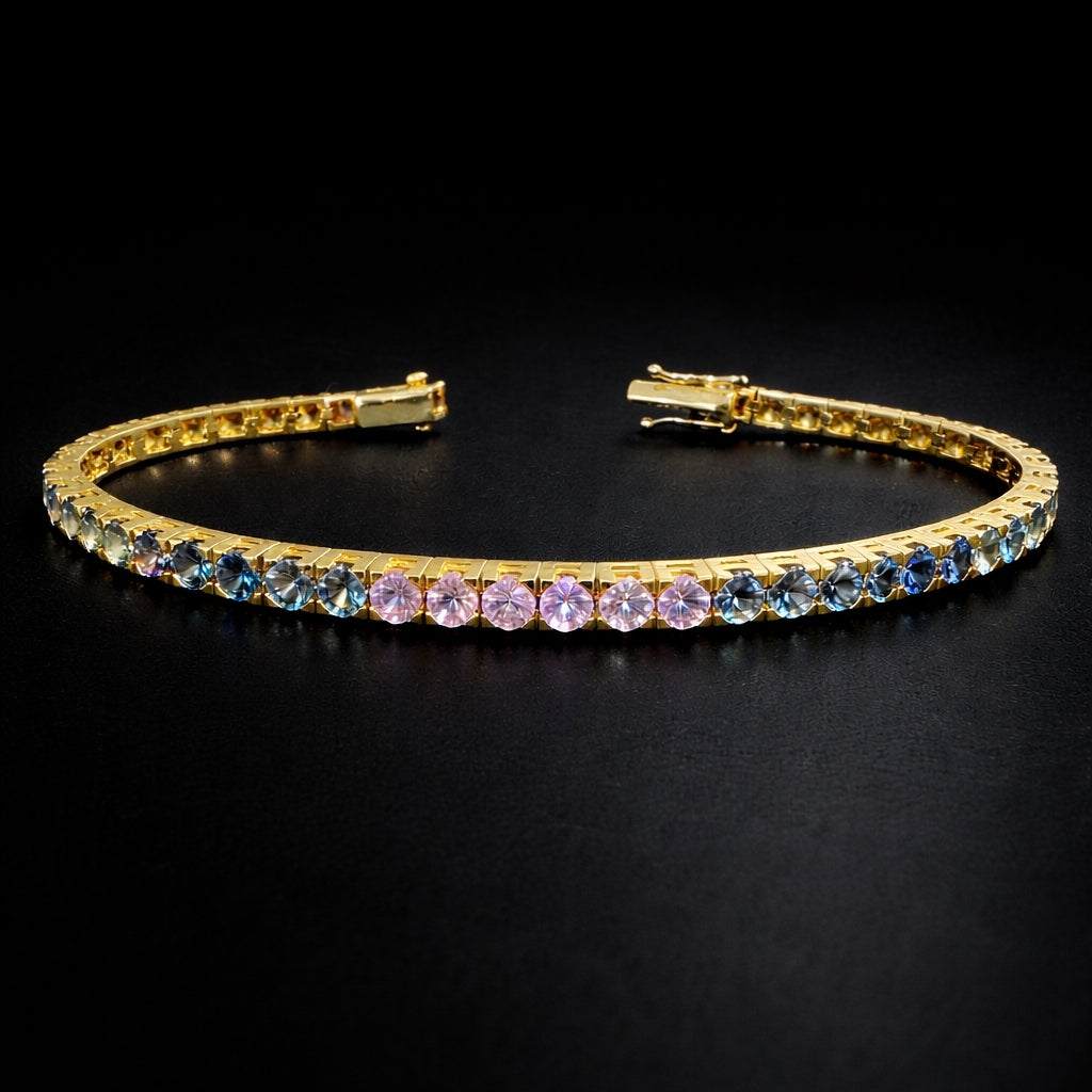 Rainbow Sapphire Bracelet