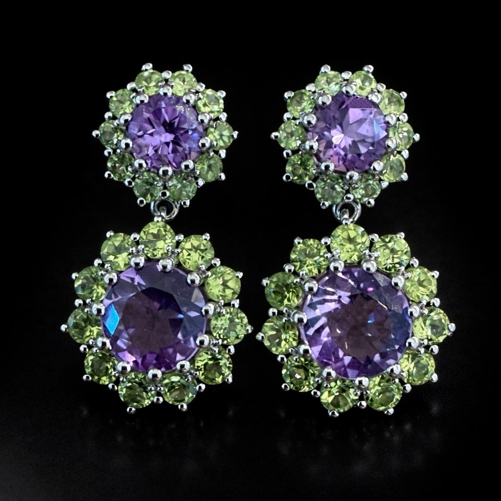 Amethyst Drops Earrings
