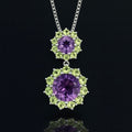 Round Amethyst Pendant