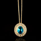 Cushion Zircon Pendant