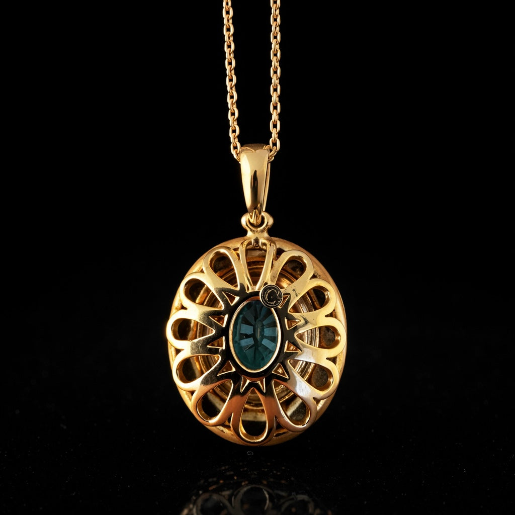 Cushion Zircon Pendant