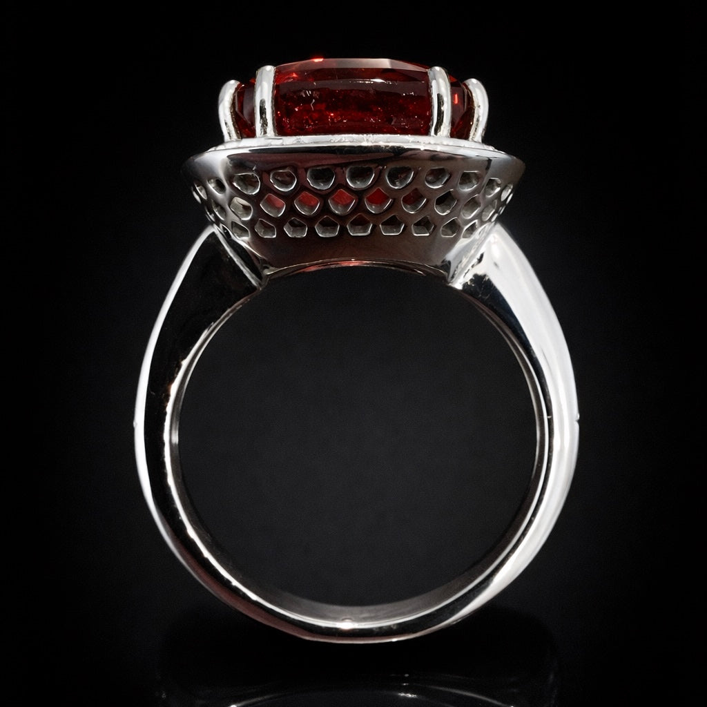 Peach Tourmaline Ring