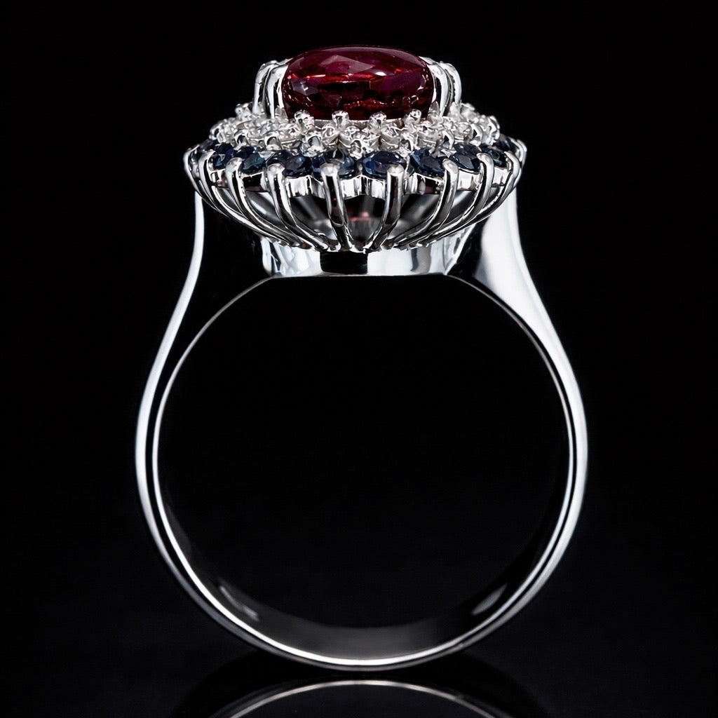 Rubellite Tourmaline Ring