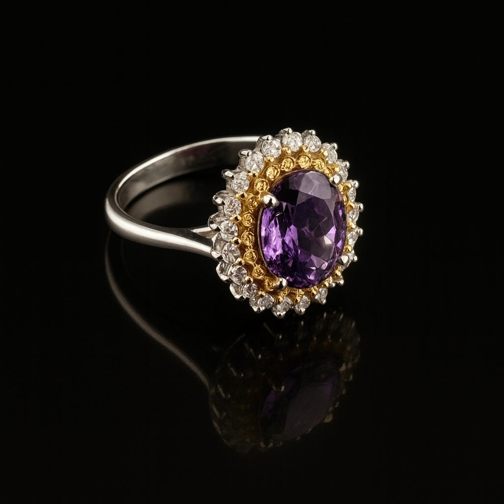 Colore Royal Purple Amethyst Ring