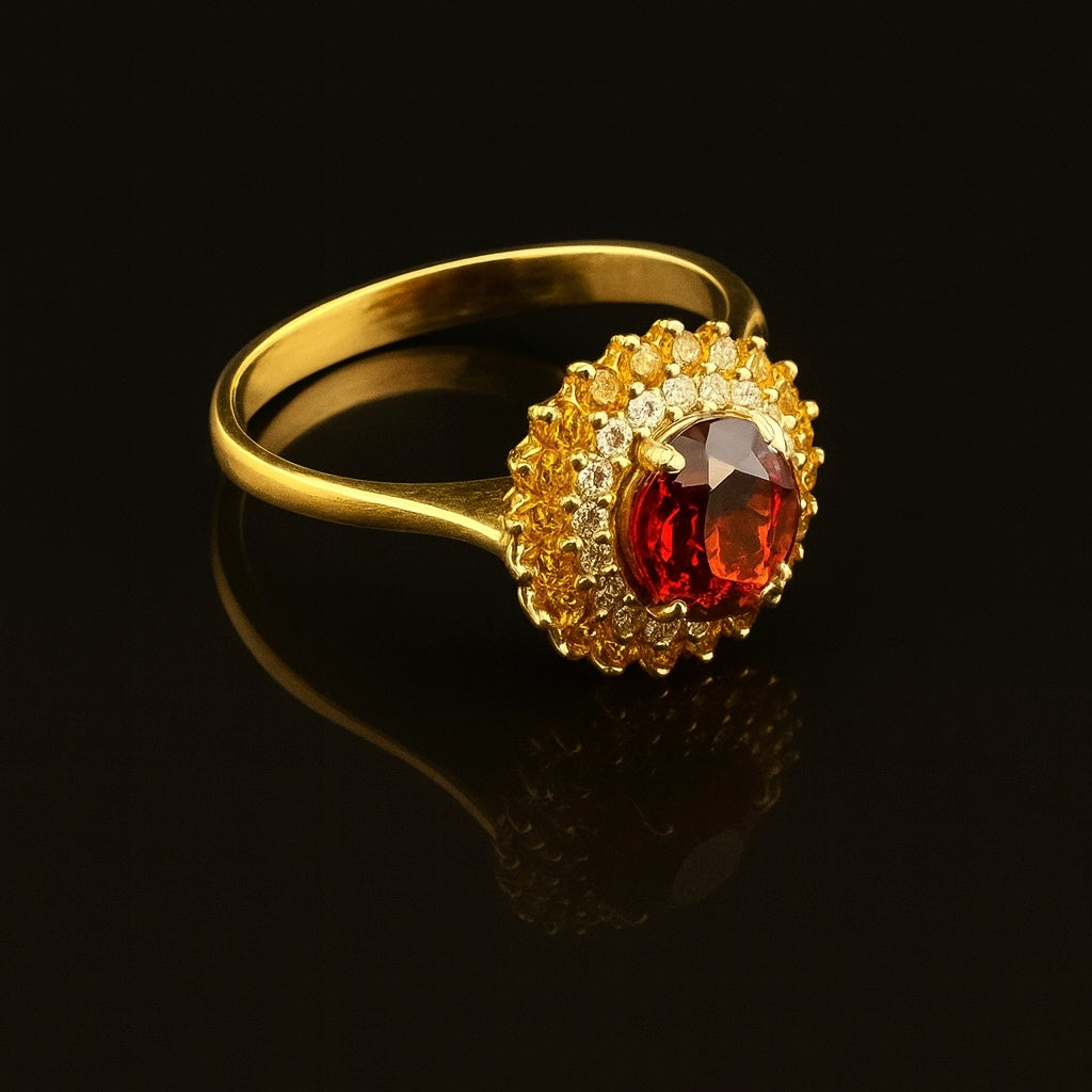 Royal Sunset Spessartite Ring