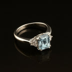 Flawless Aquamarine Ring