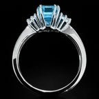 Flawless Aquamarine Ring